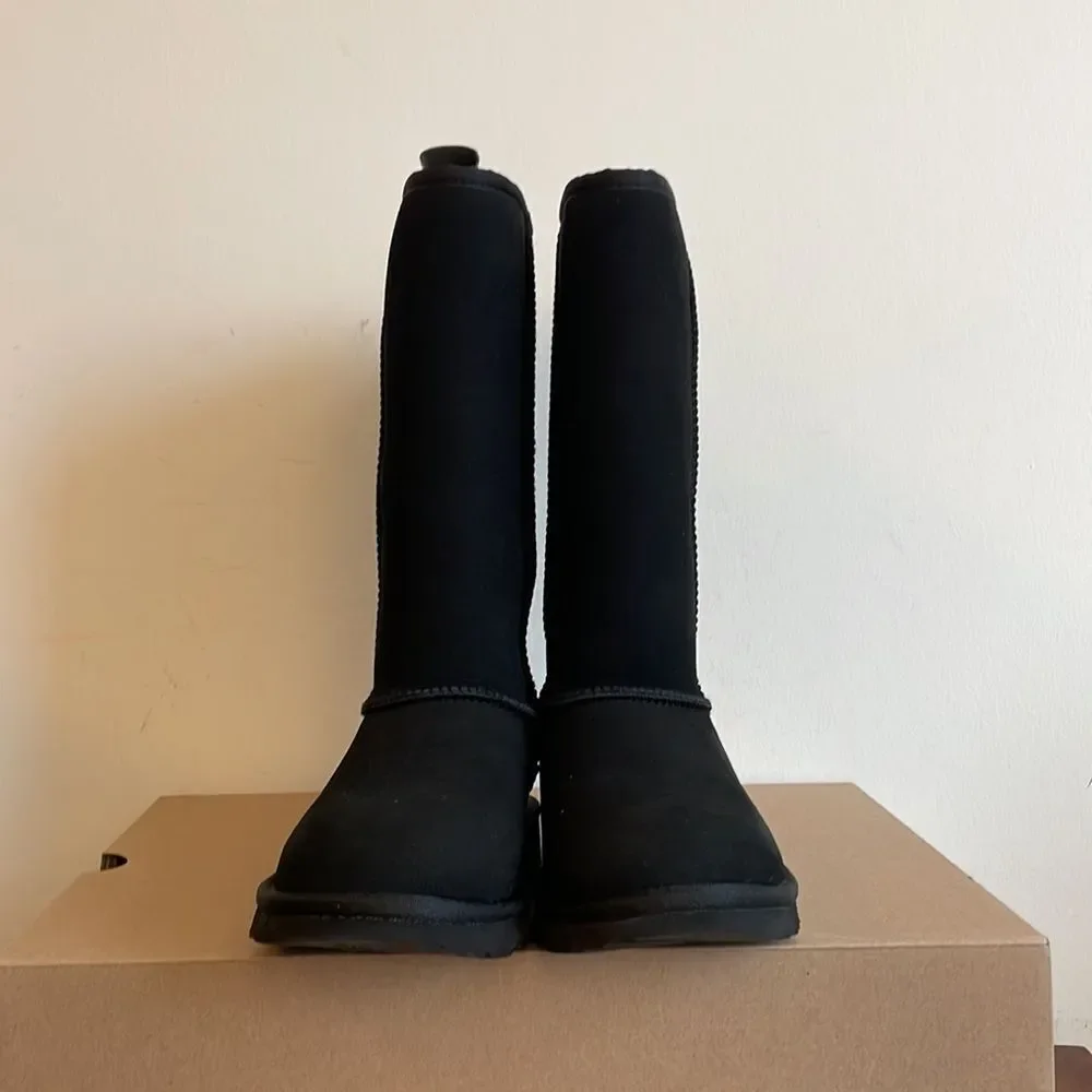 UGG Classic Tall II Boots Black USA Big Kid Size 4 Y/UK 3/EU 36